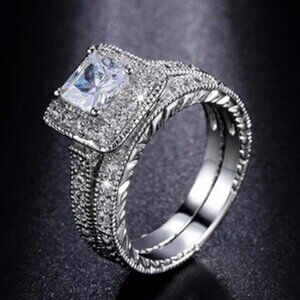 Fashion Silver Ring Set